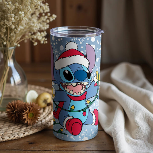 Festive Stitch Santa Cup Fun and Playful Tumbler