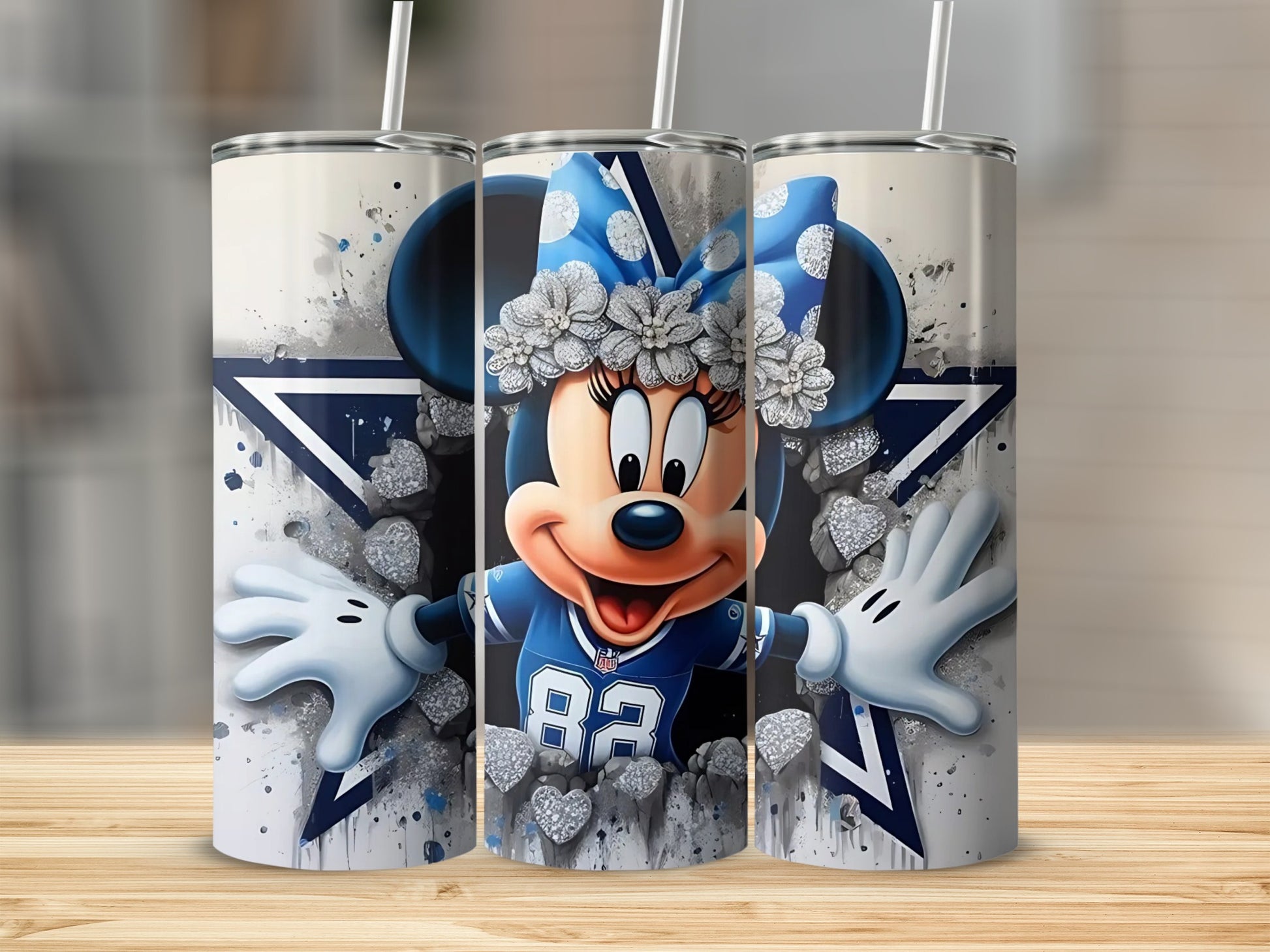 Cute Cartoon Character Blue Star Tumbler Cup Product