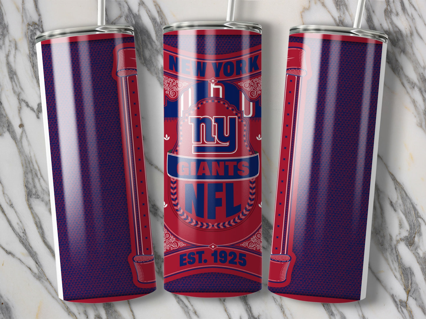 New York Giants Vintage Logo NFL Est. 1925 Tumbler