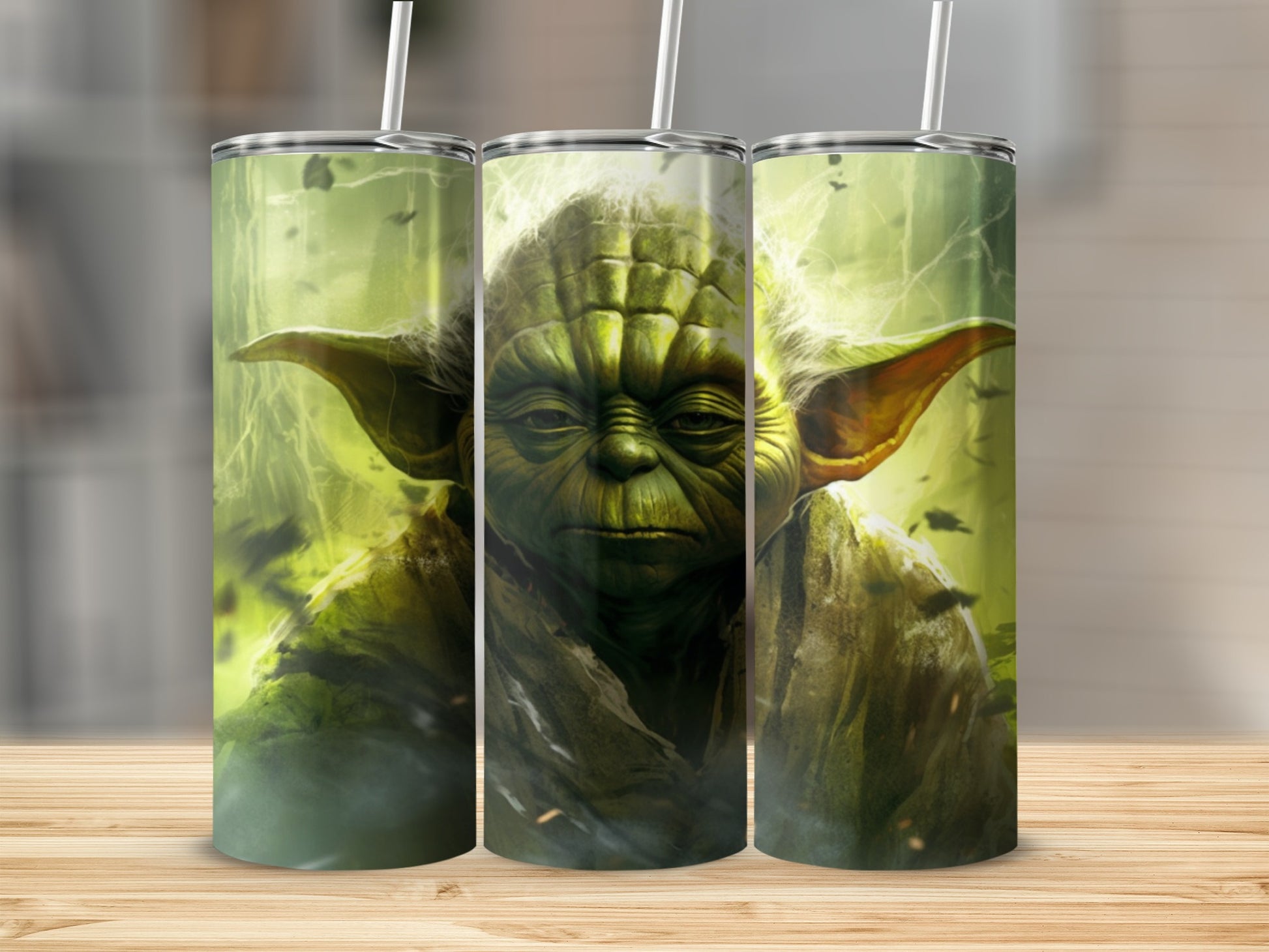 Yoda Green Character Design Powerful Jedi Master tumbler product type
