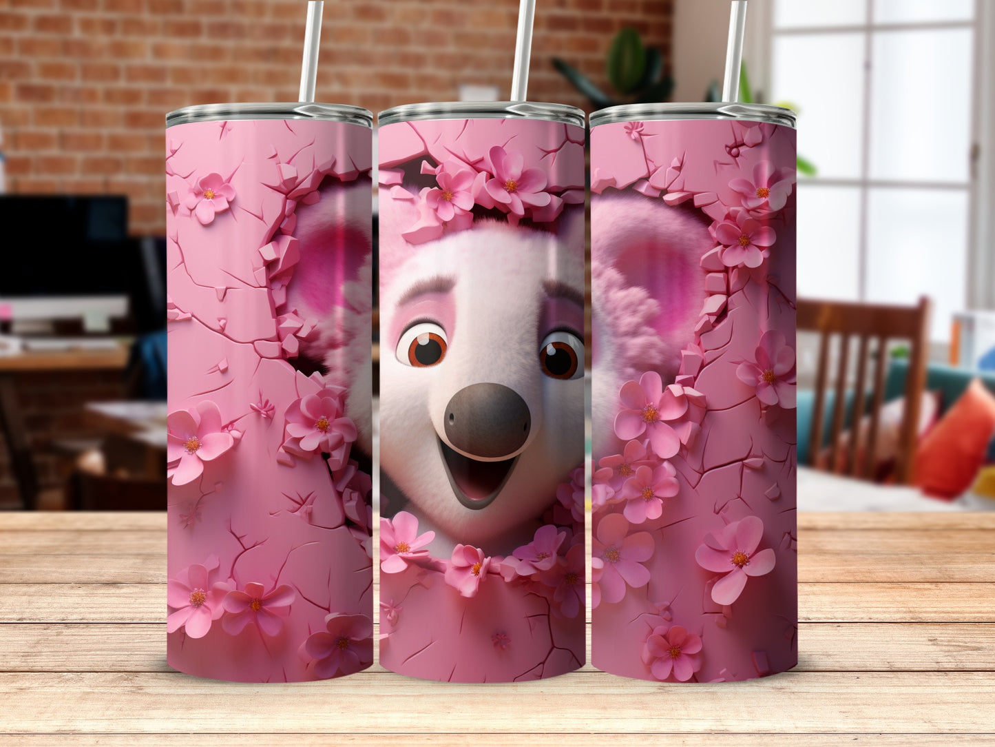 Happy Koala Pink Sakura Blossom Cracked Wall Tumbler Product Type
Koala Tumbler
Pink Flowers
Sakura Blossom
Cracked Design
Cute Koala
Cartoon Animal
Happy Koala
Vibrant Print
Pink Drinkware
Unique Tumbler
Gift Idea
Animal Lover
Custom Tumbler
Sublimation Design
Character Art
Whimsical Design
Kawaii Koala
Petal Tumbler
Wall Break
Pop Out Design
