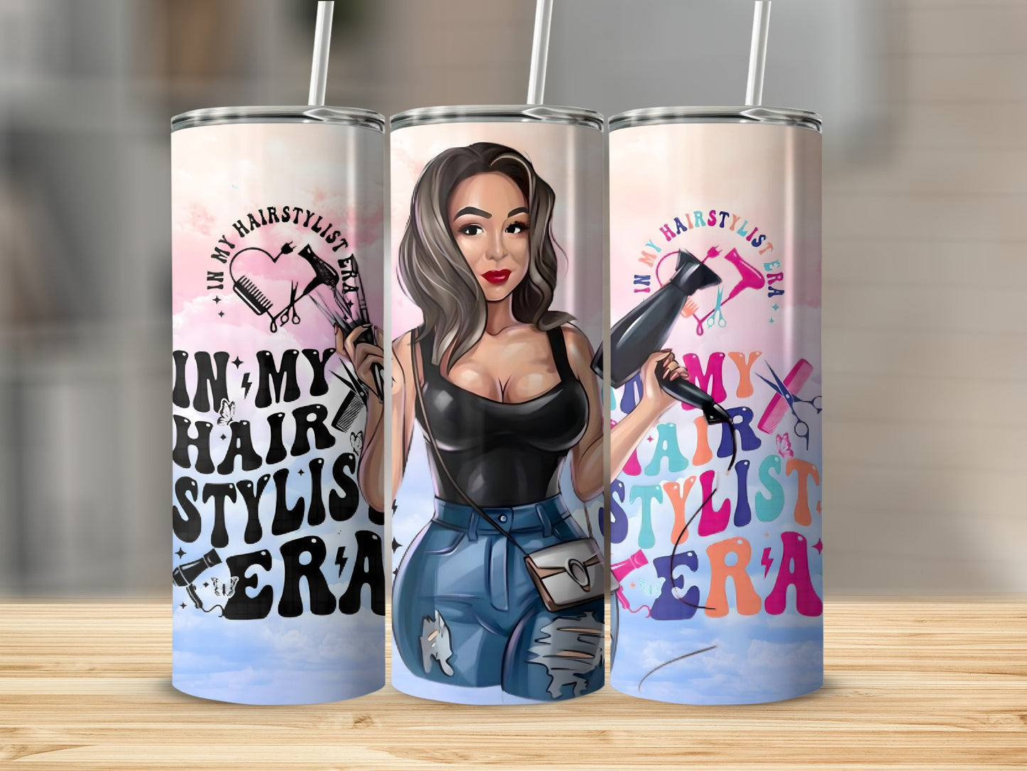 My Hairstylist Tumbler Featuring Colorful Design