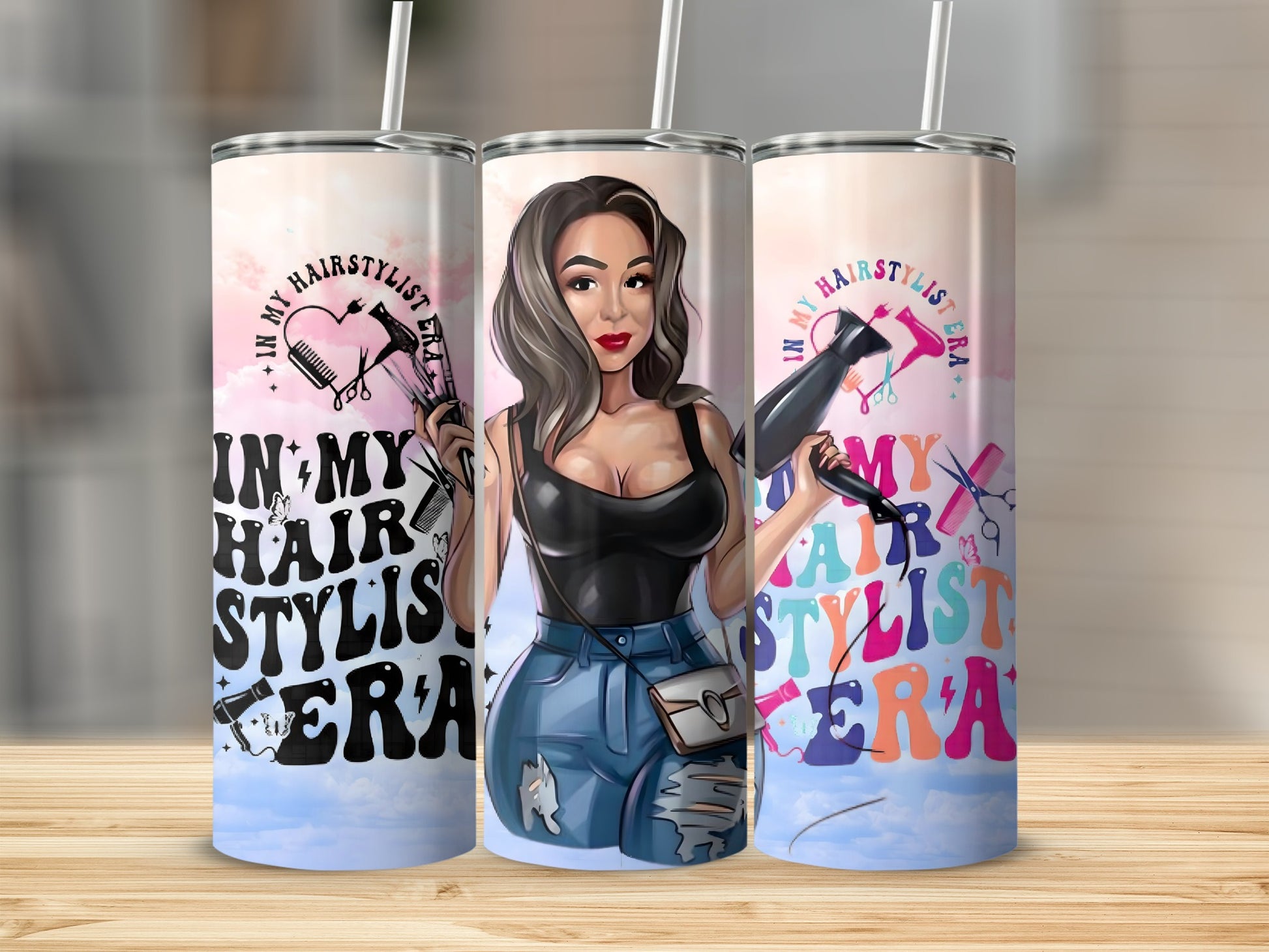 My Hairstylist Tumbler Featuring Colorful Design