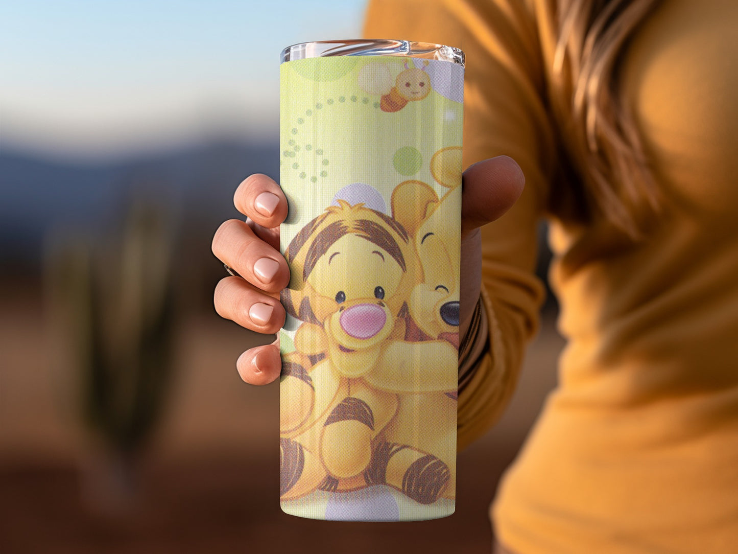 Winnie the Pooh Tigger Hug Honey Bees Circles Tumblers