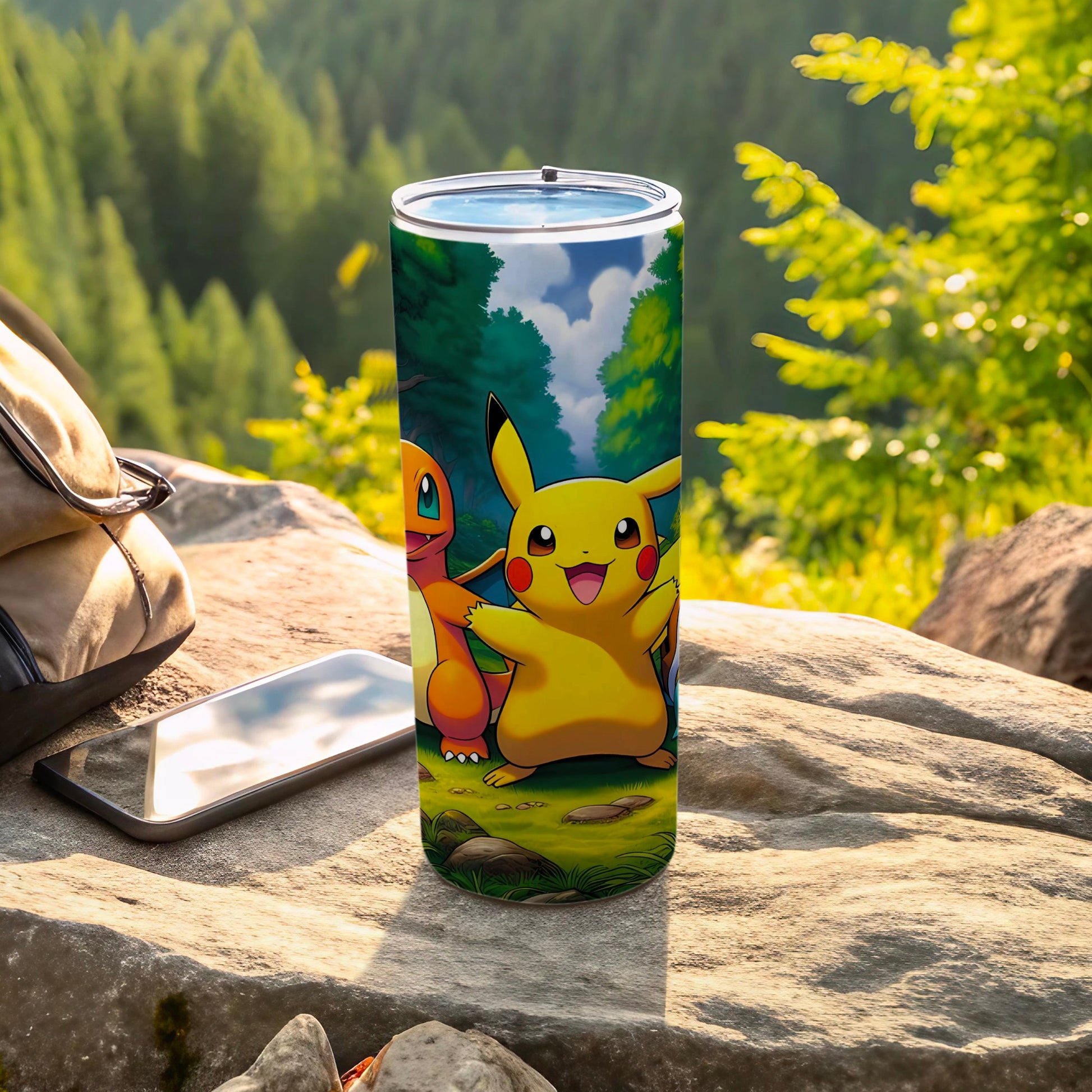 Pokémon Pikachu and Charmander Design Tumbler Cup