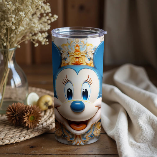 Playful Disney Inspired Large Blue Character Tumbler