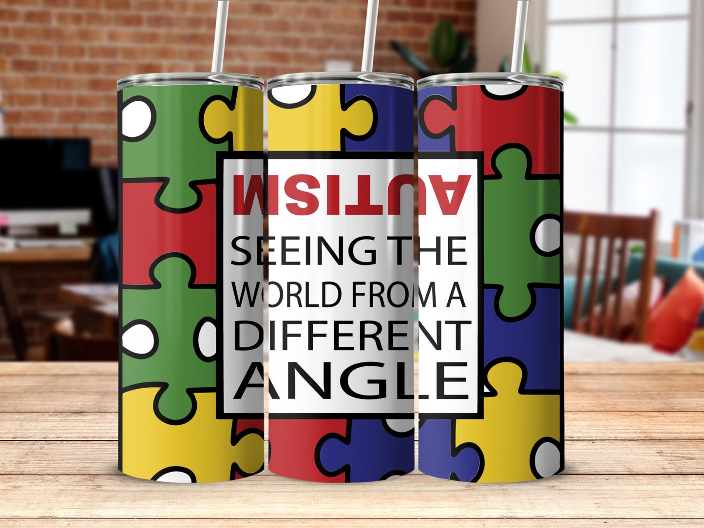 Autism Seeing The World From A Different Angle Tumbler