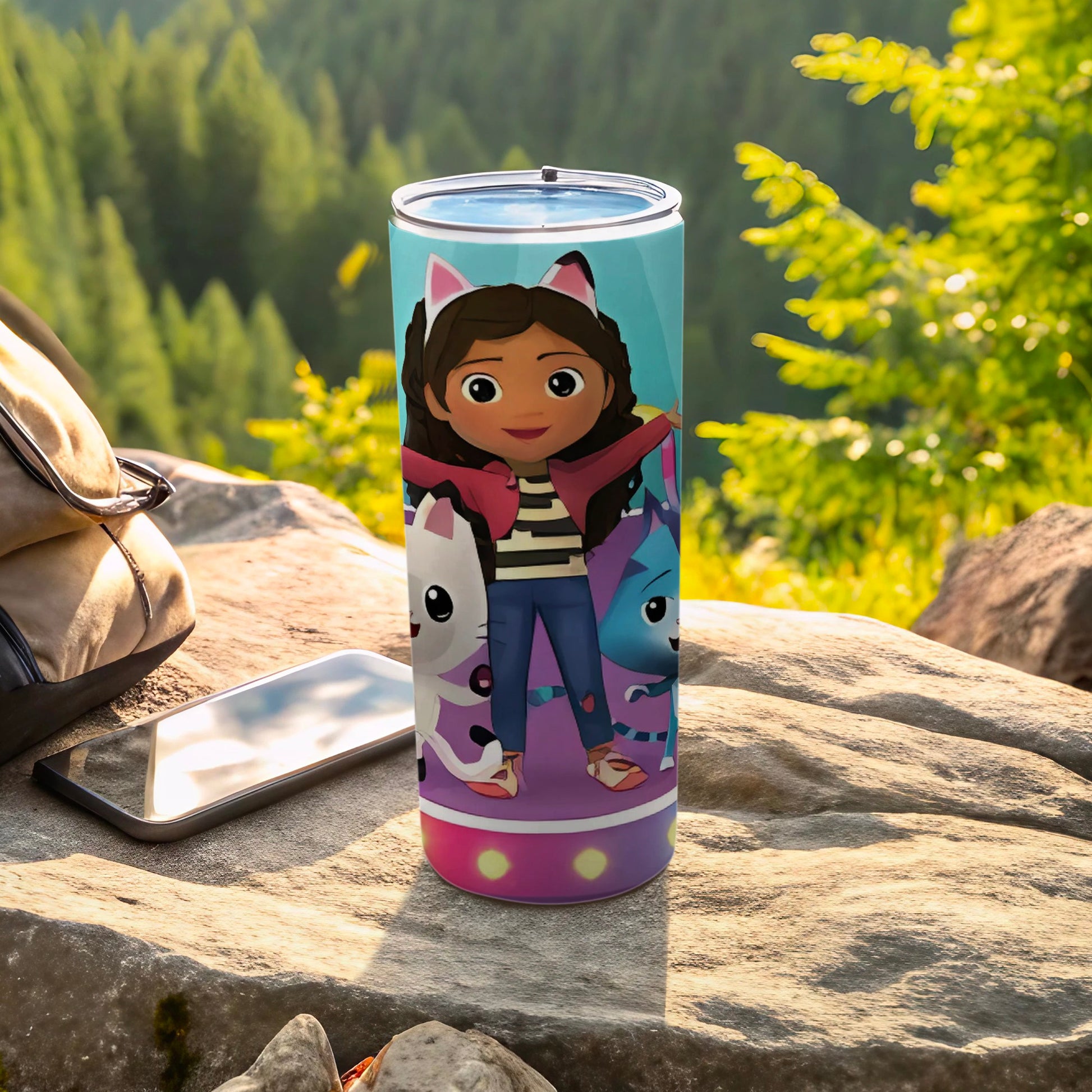 Colorful Cartoon Character Adventure Tumbler Cup