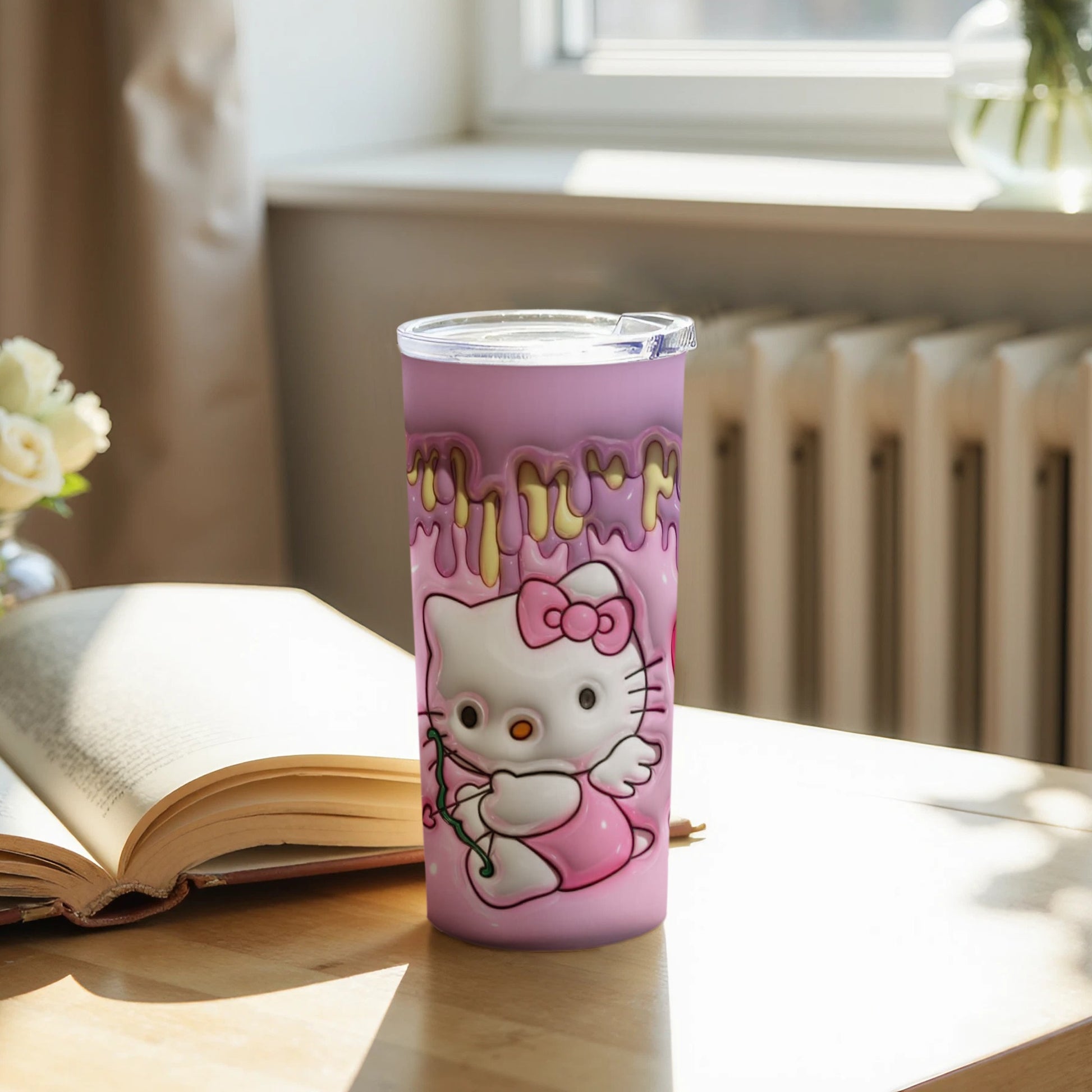 Adorable Hello Kitty Lavender Tumbler for Daily Use