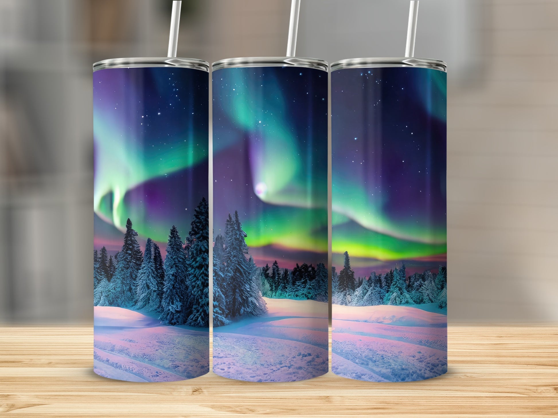 Northern Lights Aurora Borealis Tumbler stunning design