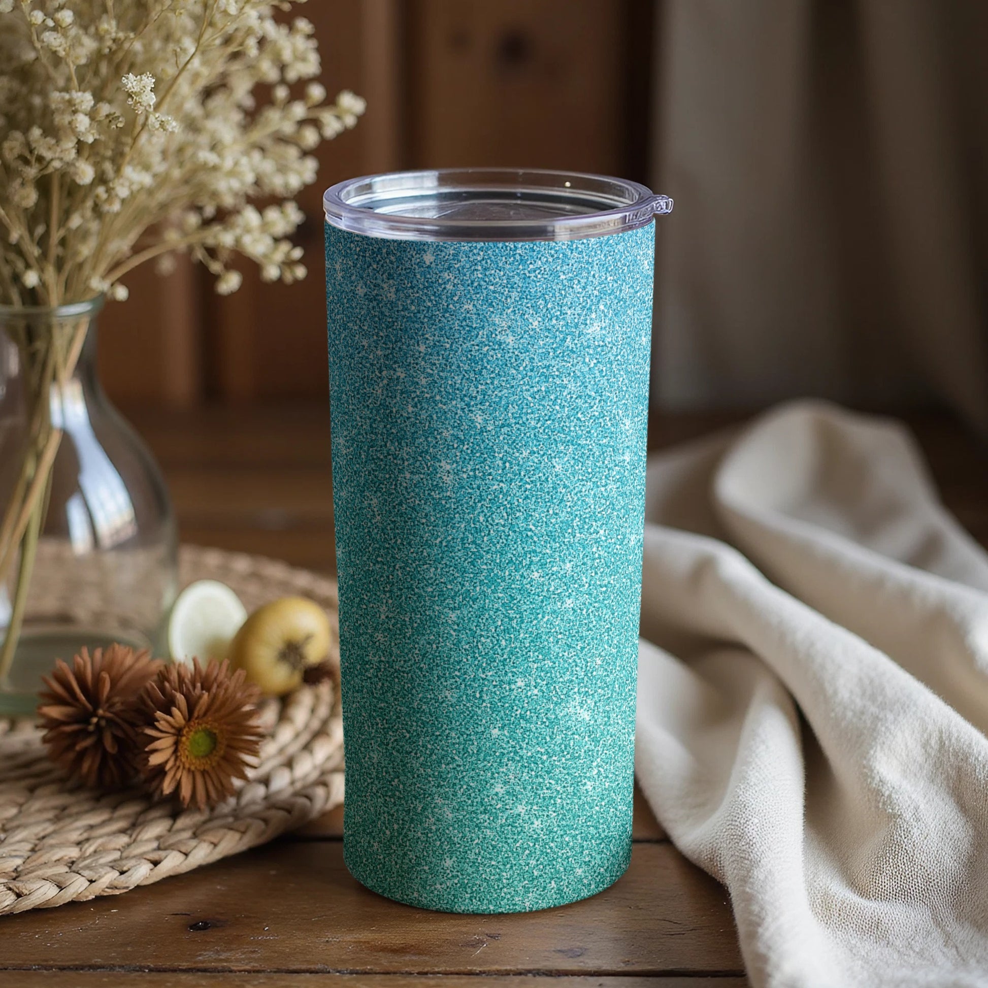 Sparkling Glitter Effect Tumbler for Stylish Hydration