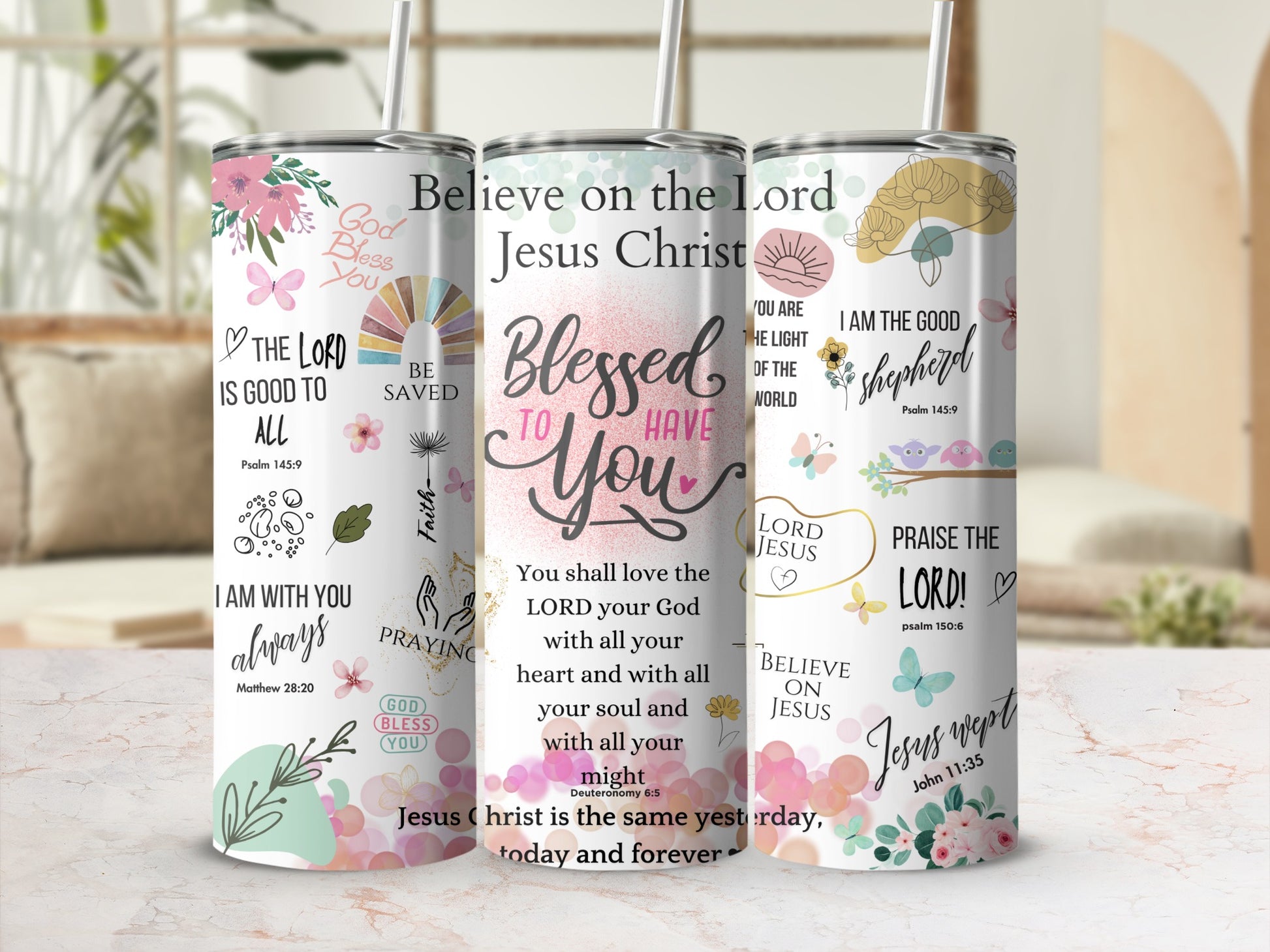 Inspirational Christian Faith Themed Drinkware