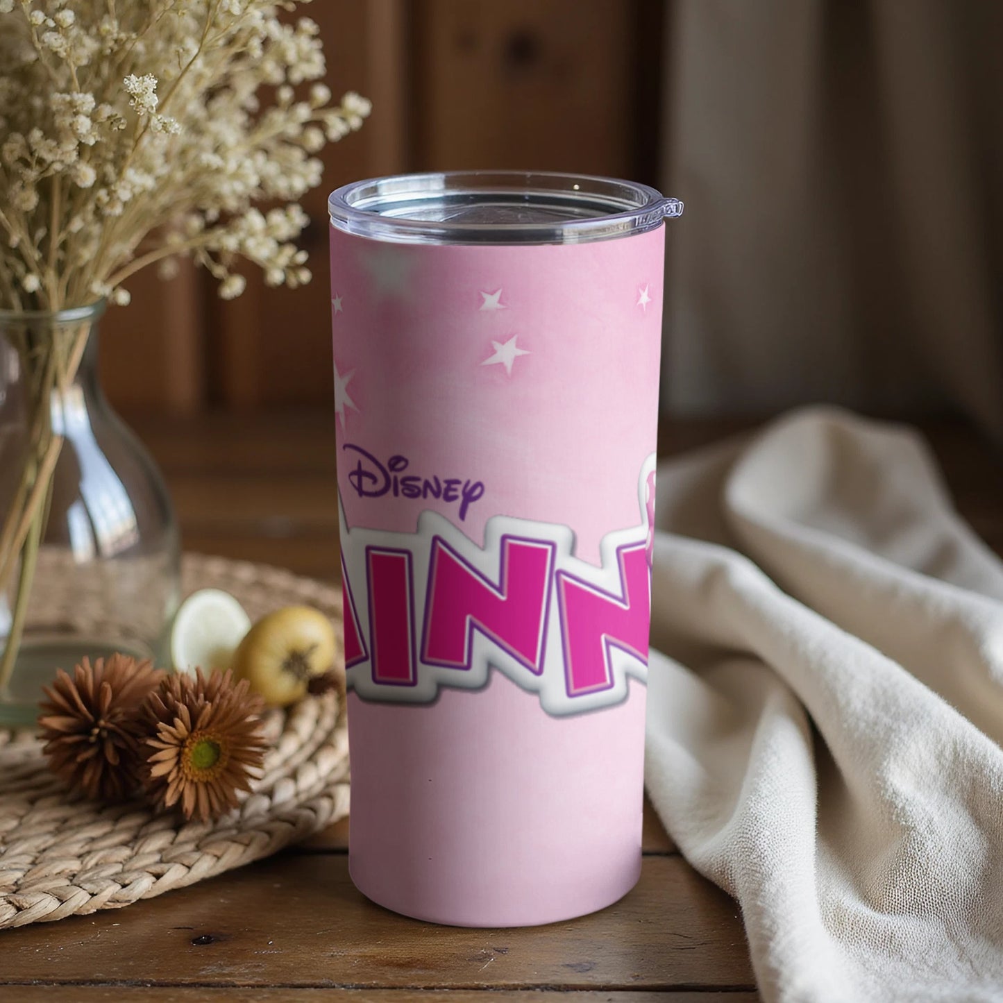 Disney Customized Pink Minnie Mouse Insulated Tumbler
