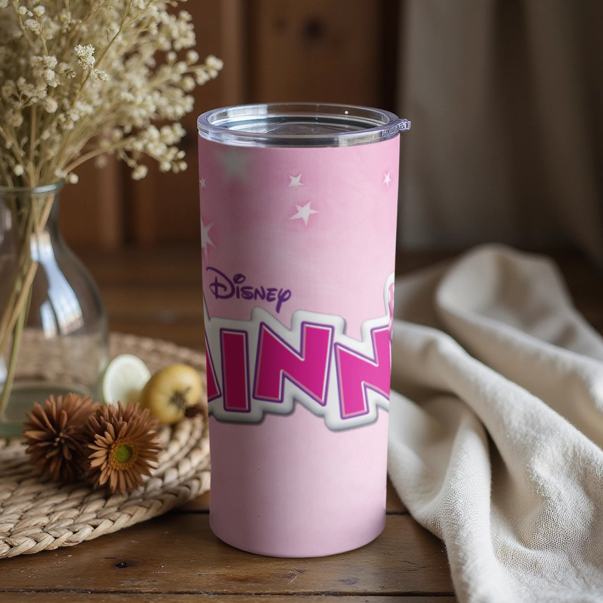 Disney Customized Pink Minnie Mouse Insulated Tumbler
