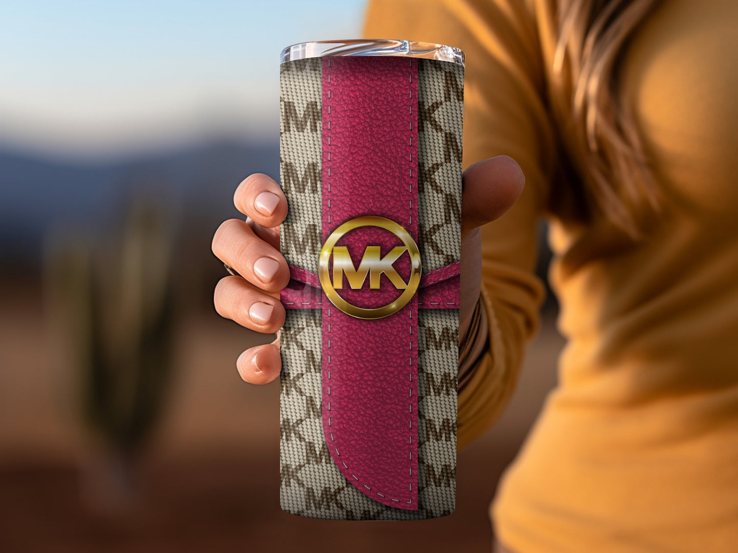Stylish Monogrammed Insulated Travel Tumbler Cup