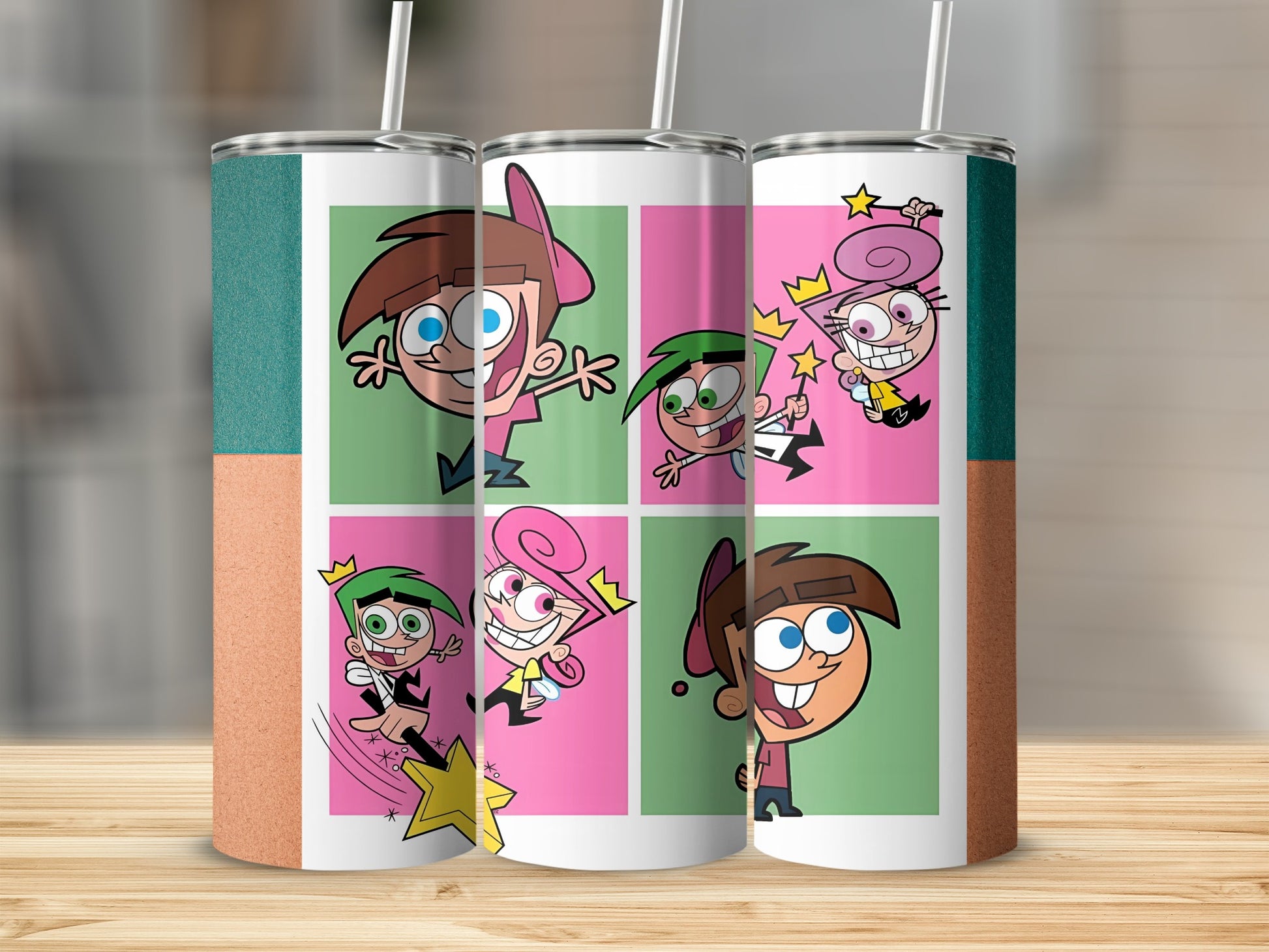 Colorful Cartoon Character Design Tumbler Product
