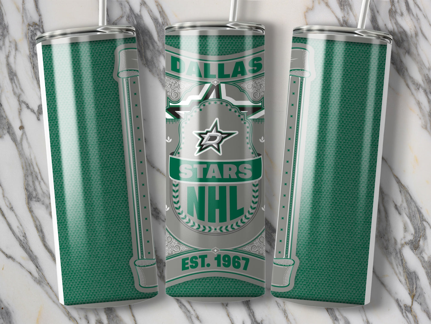 Dallas Stars NHL Established 1967 Team Logo Tumbler