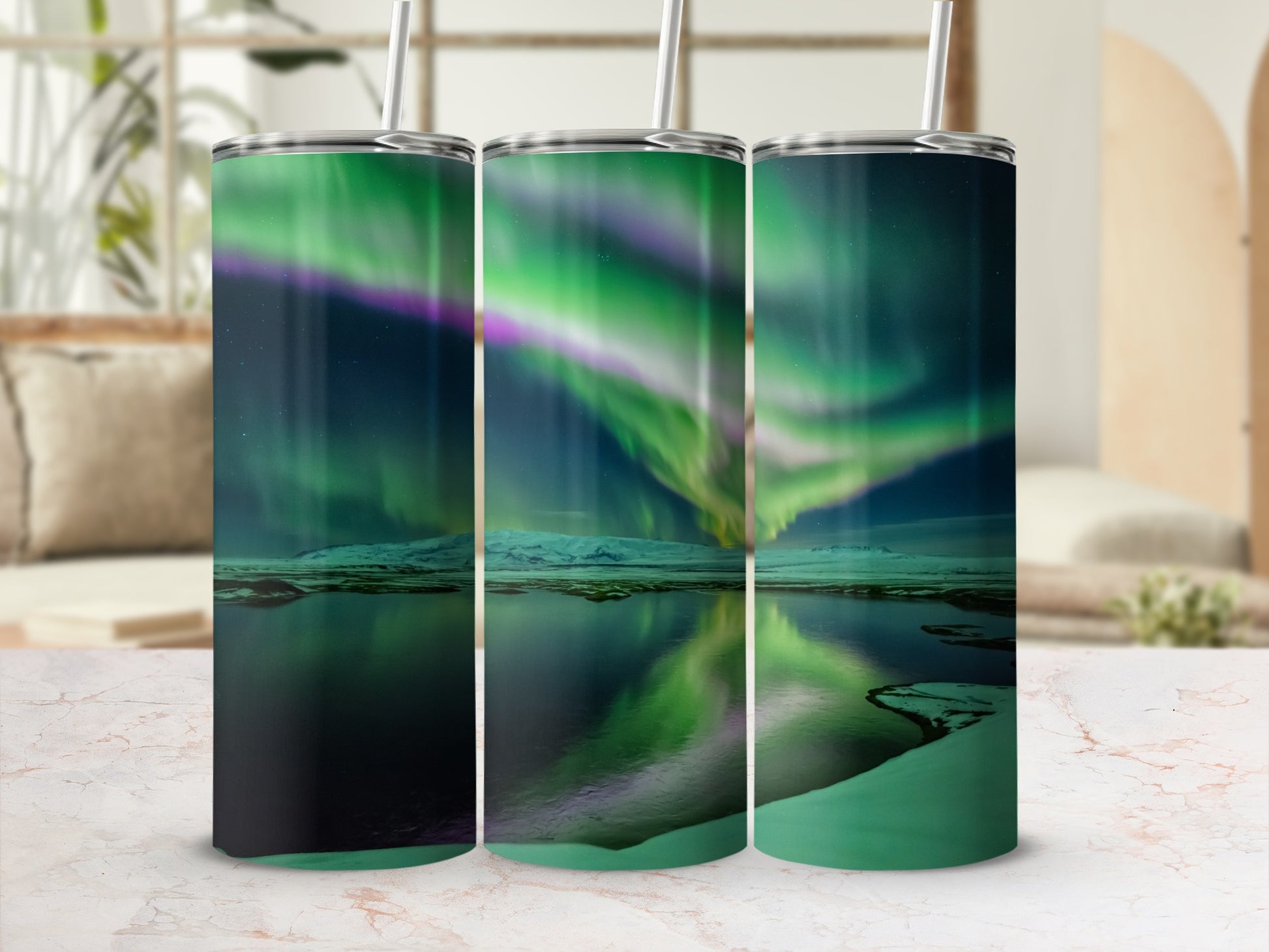 Mesmerizing Northern Lights Scenic Tumbler Product