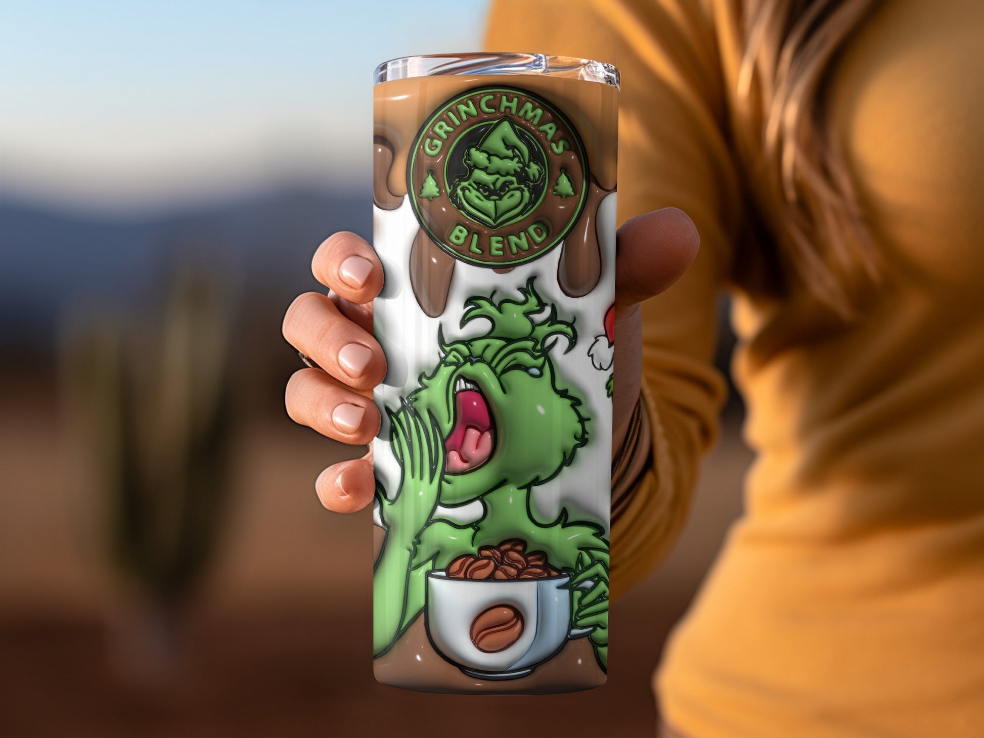 Grinchmas Blend Coffee Themed Insulated Tumbler Cup