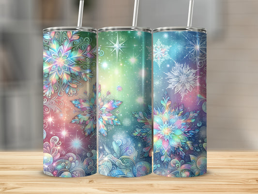 Stunning Colorful Mandala Pattern Insulated Tumbler