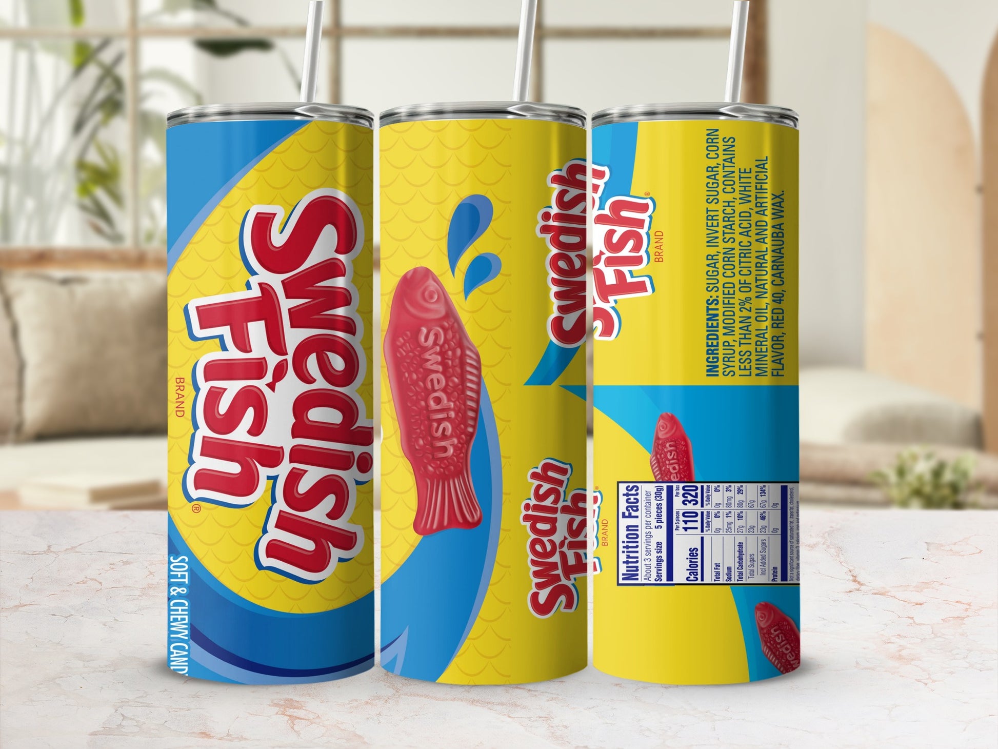 Swedish Fish Snack Theme Insulated Tumbler product type