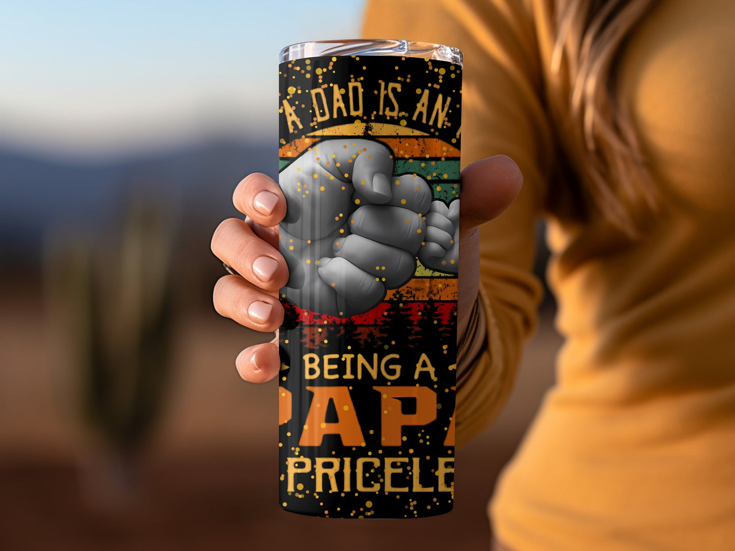 A Dad is an Anchor Being a Papa Priceless tumbler