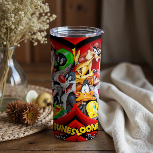 Colorful Looney Tunes Characters Travel Mug
