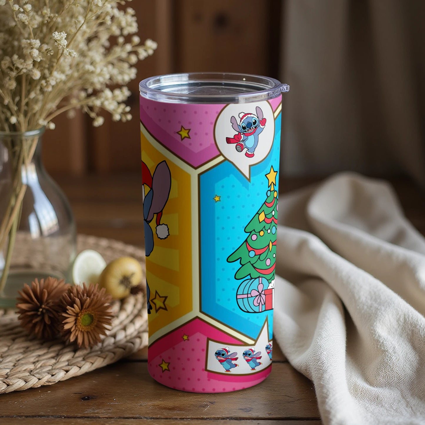 Christmas Themed Colorful Cartoon Tumbler Product