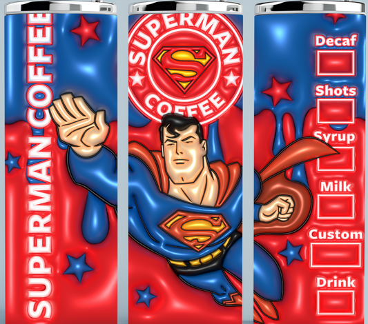 Superman 3D Starbucks Coffee tumbler