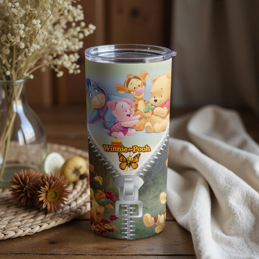 Adorable Winnie the Pooh and Friends Insulated Tumbler