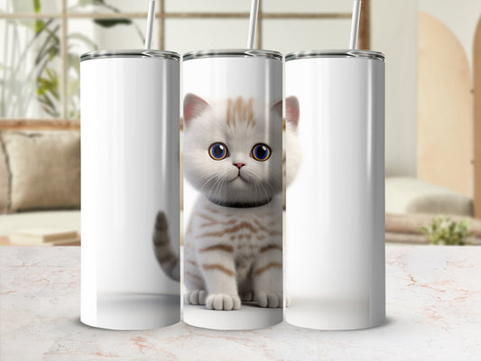 Adorable Kitten Design Insulated Tumbler Product