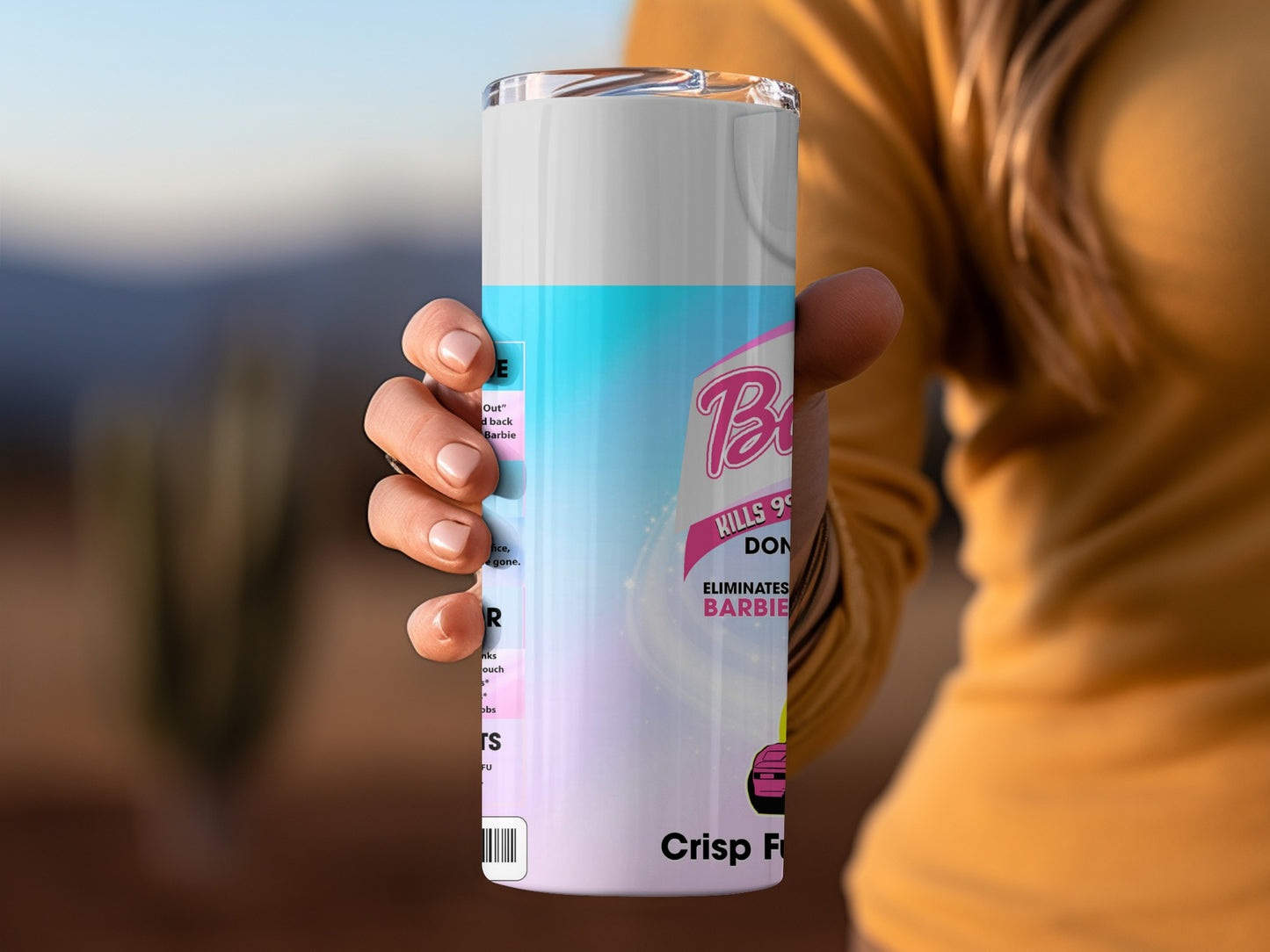 Barbie Kills 99 Percent Tumbler Eliminates Barbie Bacteria