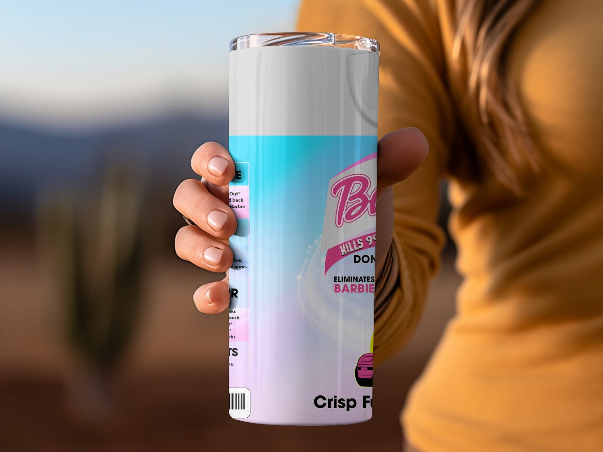 Barbie Kills 99 Percent Tumbler Eliminates Barbie Bacteria