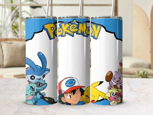 Pokemon Characters Kids Stainless Steel Insulated Tumbler
