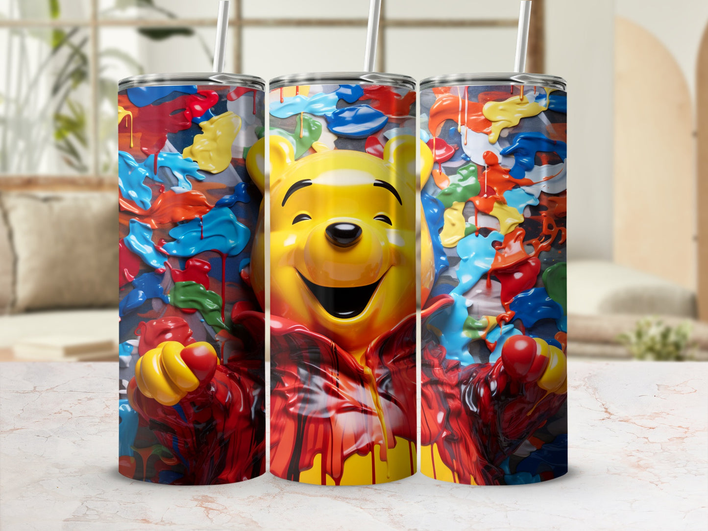 Colorful Design Joyful Character Tumbler Cup