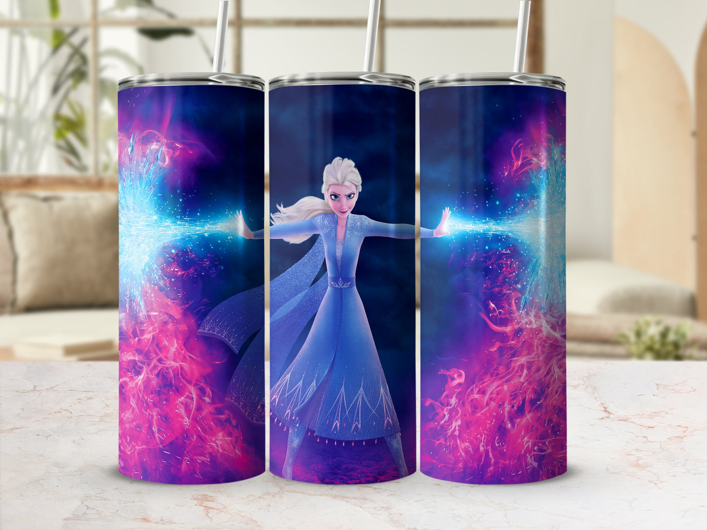 Frozen Themed Tumbler Featuring Popular Frozen Character