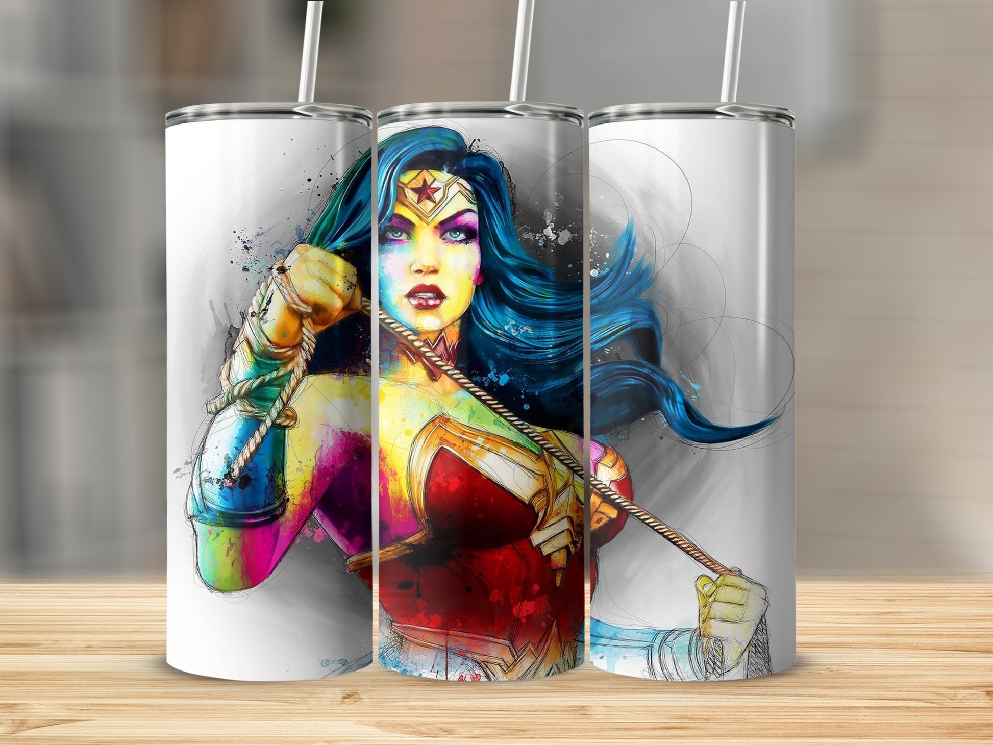Wonder Woman Vibrant Abstract Artistic product type