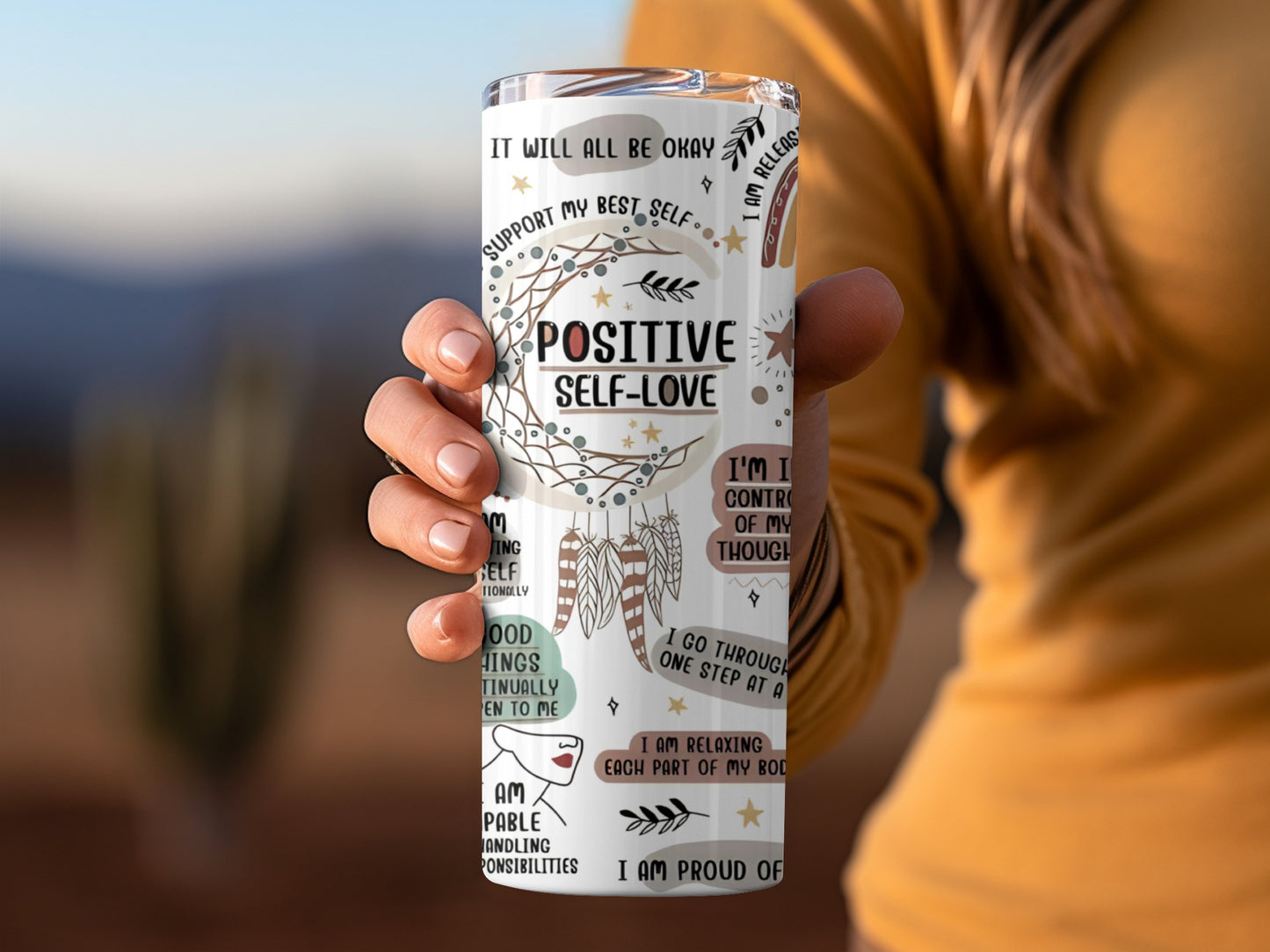 Positive Self-Love Motivational Thermos Cup