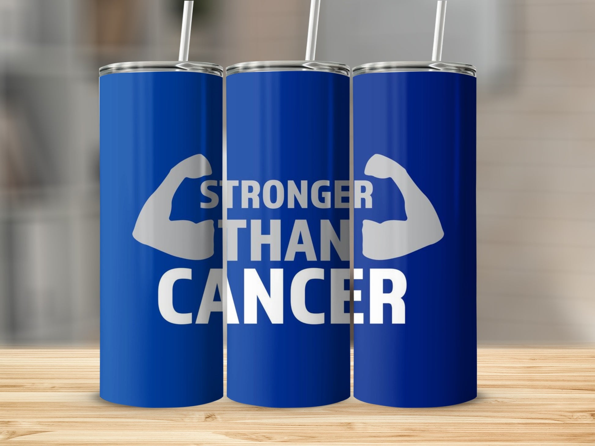 Stronger Than Cancer Motivational Tumbler Product