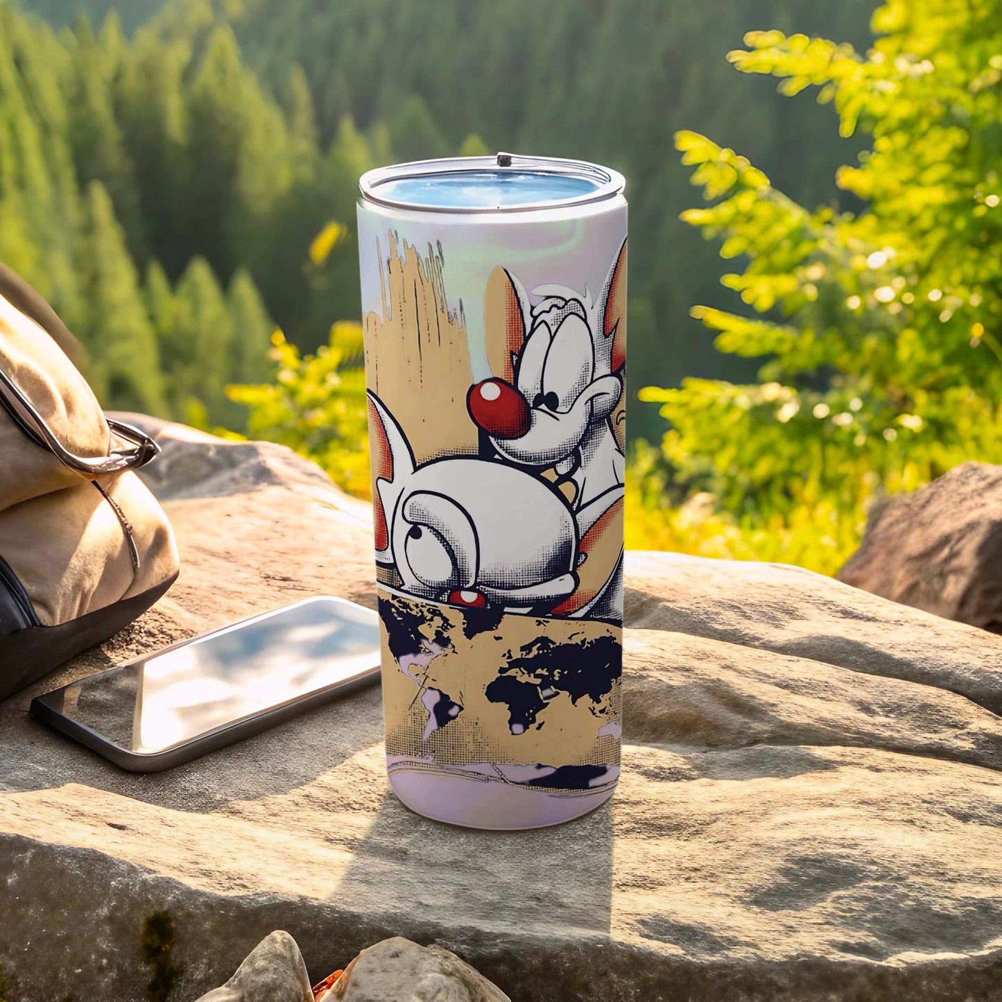 Cartoon Character Insulated Travel Cup for Camping Adventures