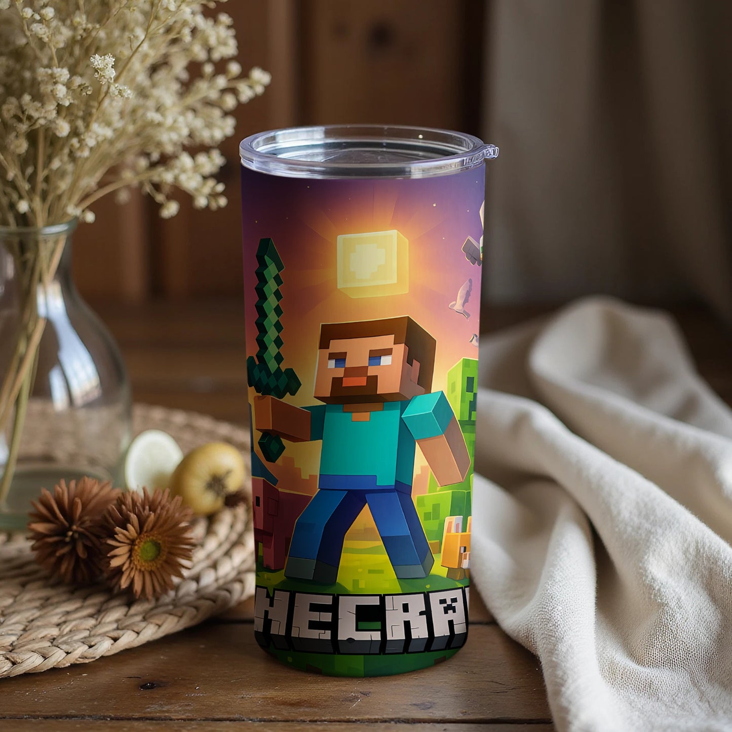 Minecraft Adventure Tumbler Caffeinated Drinks