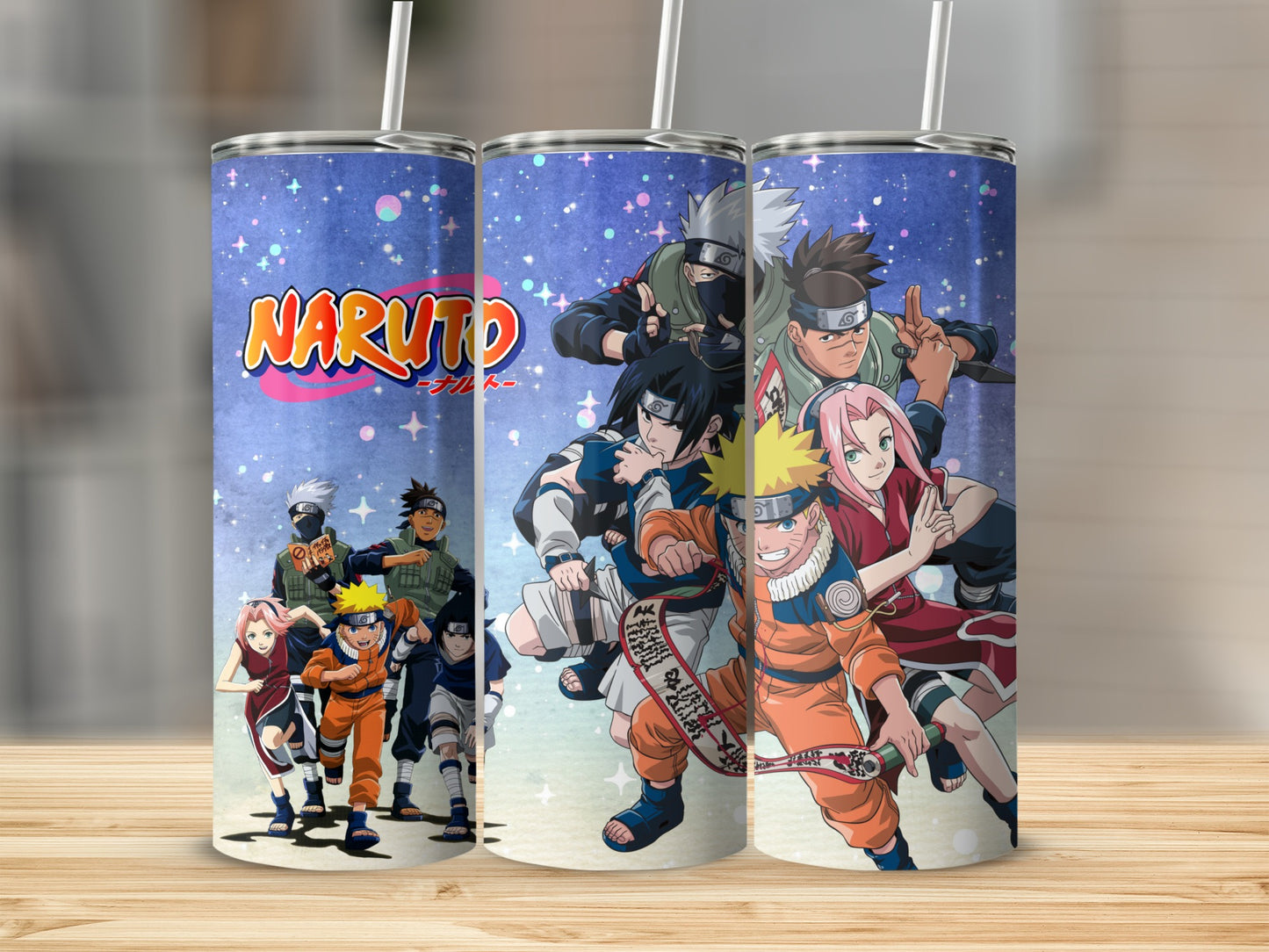 Naruto Anime Tumbler Flask with Popular Characters