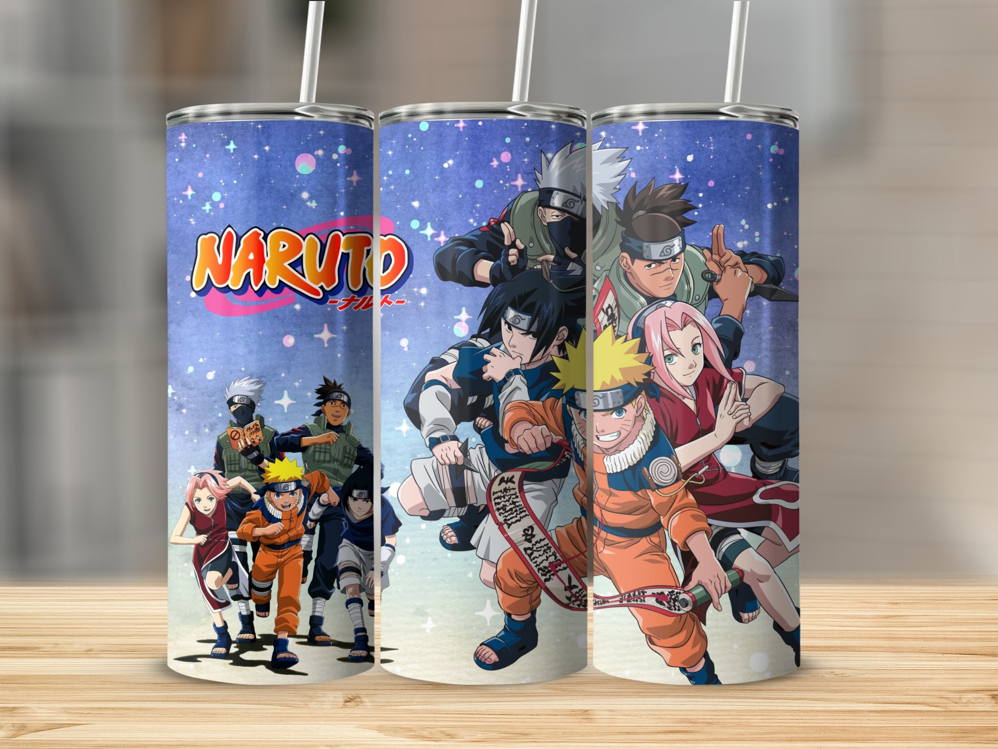 Naruto Anime Tumbler Flask with Popular Characters