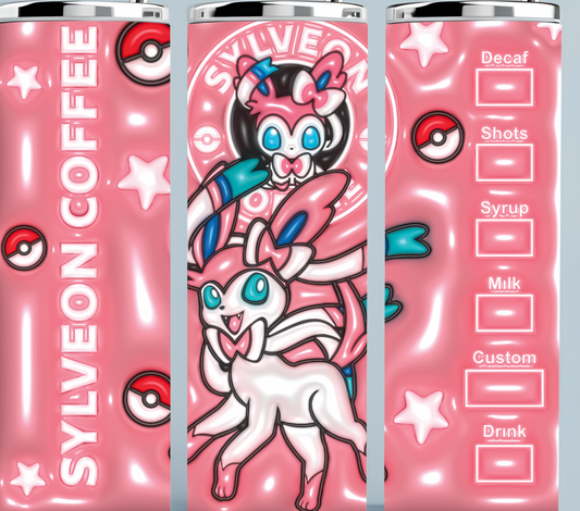 Sylveon 3D Starbucks Coffee Tumbler