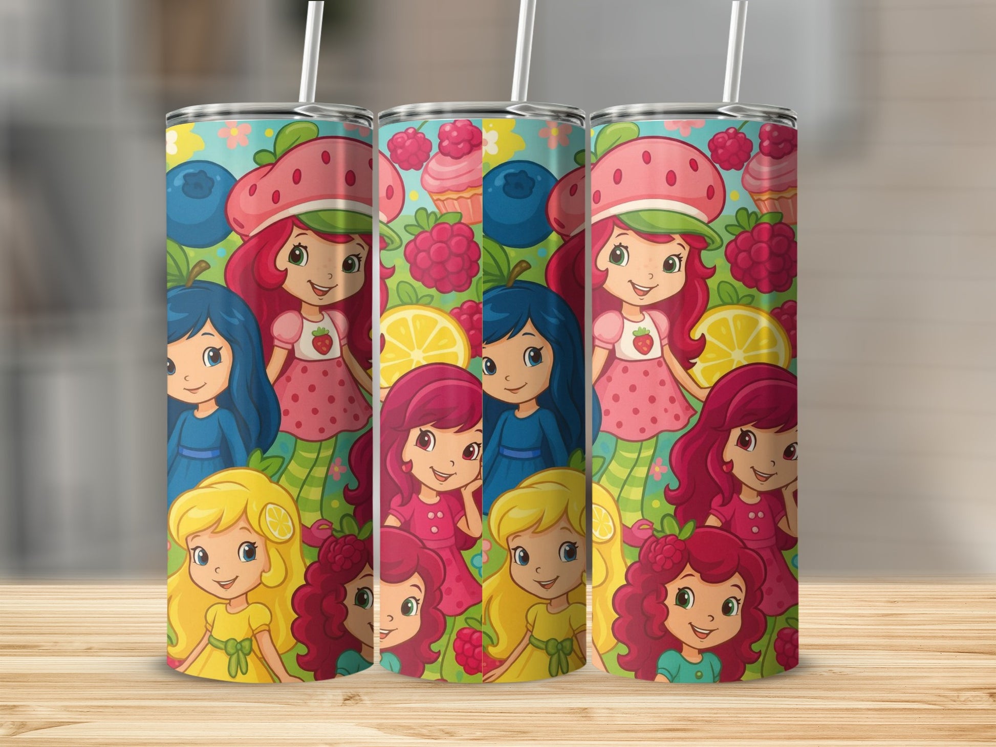 Colorful Cartoon Character Design Tumbler Cup