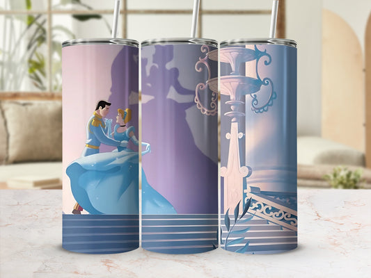 Romantic Dance Cinderella Design Stainless Steel Tumbler