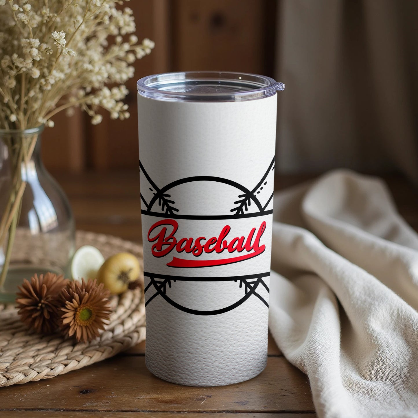 Baseball Fan Tumbler for Sports Enthusiasts and Fans