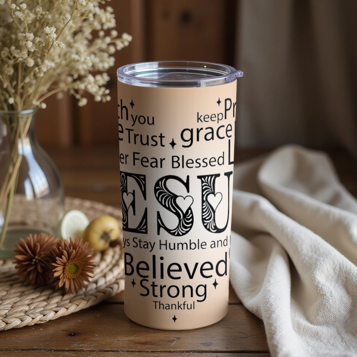 Inspirational Jesus Design Tumbler for Daily Use