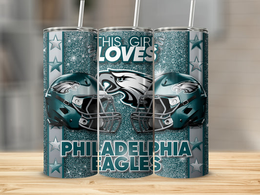 This Girl Loves Philadelphia Eagles NFL Football Tumblers