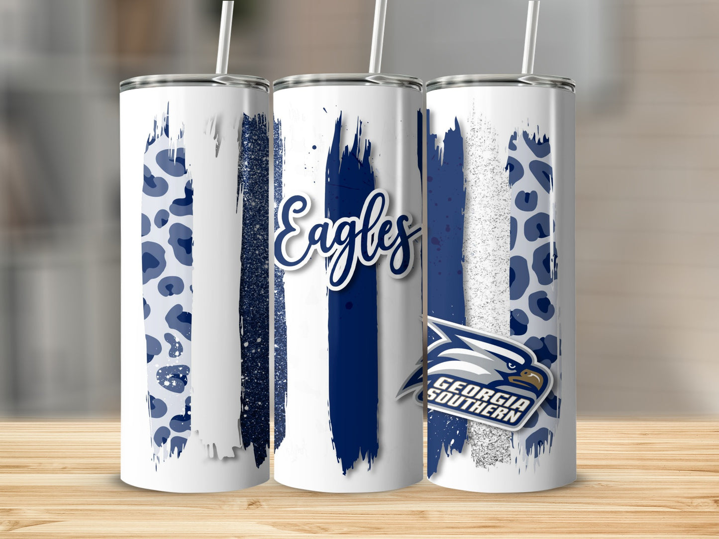 Eagles Georgia Southern University Brush Strokes Tumblers